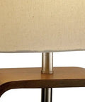 Rhythm Rustic Bentwood Table Lamp With Natural Beige Shade For Nightstands End Tables And Desks Offering Warm Cozy Ambient Lighting