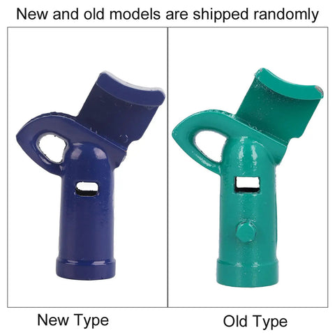 New and old models of All Day Long Durable Heavy Duty Manual Pipe Bender, showing different colors and styles for comparison.