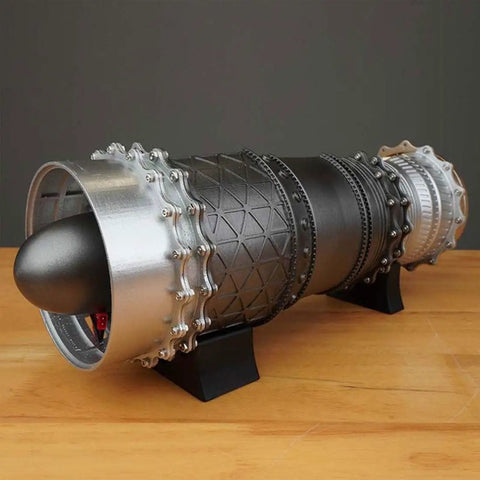 Fighter Turbofan Engine Model Kit That Actually Runs On Its Own Electric Motor 1/20 WS-15 Aircraft Engine Simulation DIY Metal Engine