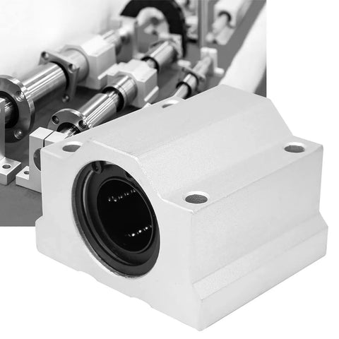 25mm Aluminum Linear Bearing Pillow Block For CNC Machines, Ultra Smooth Low Friction Movement, Easy Mount And Installation