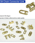 415H gold connector links for Gold Chain With Connector Link For 49cc 60cc 66cc 80cc 2 Stroke Motorized Bicycle Heavy Duty Racing Chain
