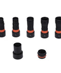 Gowenic 7 Pc Dust Collection Hose Adapter Kit, Quick Swap Rotating Clamps For Shop Vacs And Sanders, various sizes and designs.