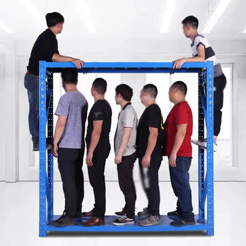 Heavy Duty Industrial Shelving Unit Tough As Nails Four Tier Garage Storage Rack With Premium Powder Coated Cold Rolled Steel Finish For Warehouse Workshop Project Massive Storage Rack