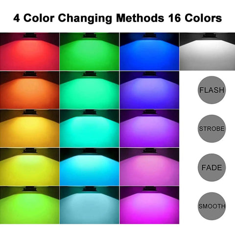 JUDYSSY 30/50/100 W Led Floodlight Outdoor, 95Lm/W Colour Changing Flood Light with 16 colors display and 4 methods.