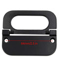 2 Pack Modern Flush Ring Pull Door Handles 2.5 Inch Hole Spacing Flush Mount Recessed Zinc Alloy Ring Pull Handles