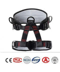 Heavy Duty Half Body Safety Climbing Belt For Tree Climbing Fire Rescue Roofing And Rappelling, CE Certified, nylon, D-Rings