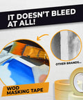 2 Inch Masking Tape For General Painting And Projects, Pro Grade Multi Use Painter Tape, Case Of 24 Rolls demonstration image