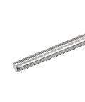 Beefy Heavy Duty M12 X 400mm Fully Threaded Rod 1.75mm Pitch 304 Stainless Steel Right Hand Threads Bar Studs for Fastening Mounting and DIY Machine Tool Projects, close-up view of end