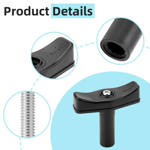 Manual Lift Roof Vent Knob Kit for 4000R 5000 RBT and 8000 Series Fantastic Roof Vents detailed product components