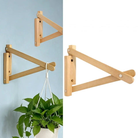 Built Tough Wooden Shelf Bracket Wall Mount For Heavy Duty Support, space saving shelf holder for bookcase and wall shelving