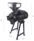 Heavy Duty Electric Grain Mill Dry Grinder For Corn And Wheat 110V 3000W Beast Power Flour Mill with Funnel Durable Cast Iron Build