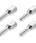 Super Heavy Duty Stainless Steel Atv Lug Nuts Kit Fits 10 12 And 14 Inch Rims With Secure M10 Metric Threads For Utv Quads Beat Mud And Sand Like A Boss, four silver lug nuts