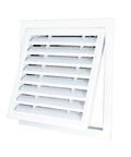 Top Notch Metal Attic Access Panel Door 26x30 Inch White Drywall Flush Mount with open slats for ventilation.