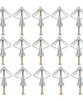 Heavy Duty Drywall Anchors And Screws Kit with Butterfly Anchors shown in a grid format for drywall installation
