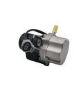 PNEUGO 12V brake booster vacuum pump with installation kit; silver pump body, black mount, yellow port cap