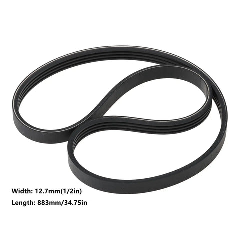 Heavy Duty Drive Belt Replacement For Hilti DSH Cut Off Saws With 12 Inch And 14 Inch Wheels Half Inch Width 34.75 Inch Length