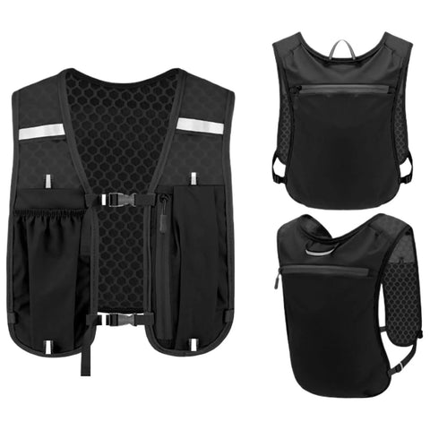 Lightweight Hydration Vest For Running And Outdoor Adventures Secure Chest Pack With Multiple Pockets Easy Access Hydration Bladder