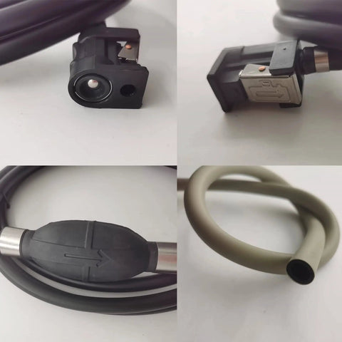 Hose connector details for Six Gallon Portable Boat Fuel Tank With Hose Connector For Outboard Motors, 24 Liter Marine Tank