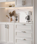 Modern kitchen cabinets with 40 Pack 3 Inch Brushed Nickel Cabinet Pulls Square Drawer Handles for Kitchen Cabinets Cupboards and Dresser