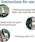 Instructions for Low Speed Hydropower Generator For Home And Outdoor Lighting With A Turbine, 100W Power Kit detailing features.