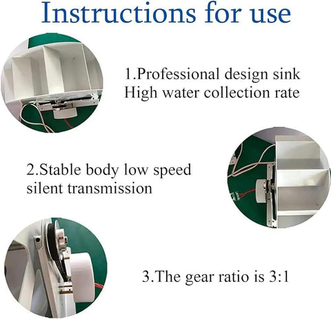 Instructions for Low Speed Hydropower Generator For Home And Outdoor Lighting With A Turbine, 100W Power Kit detailing features.