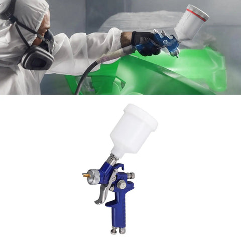 Heavy Duty Gravity Feed Hvp Spray Gun With 1.0Mm Brass Nozzle Serving Smooth As Butter Coverage in use for auto detailing.