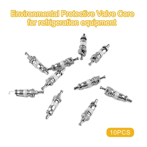 10 valve cores for Valve Core Remover And Installer Tool Set For HVAC Systems with Dual Size SAE 1/4 And 5/16 Ports