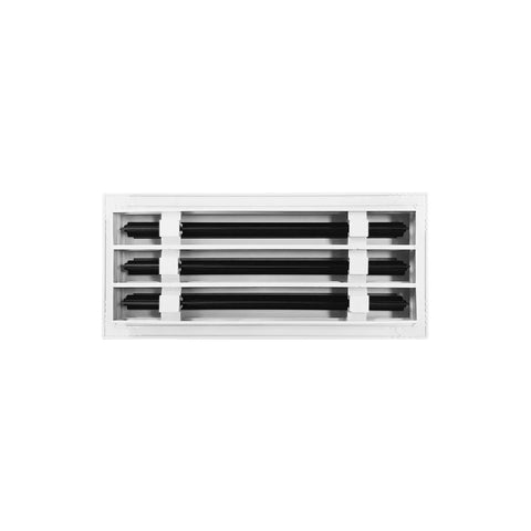 White Modern 16x6 AC Vent Cover Sleek Decorative Air Vent for Ceiling Walls Floors with Standard Linear Slot Diffuser and Register Grille
