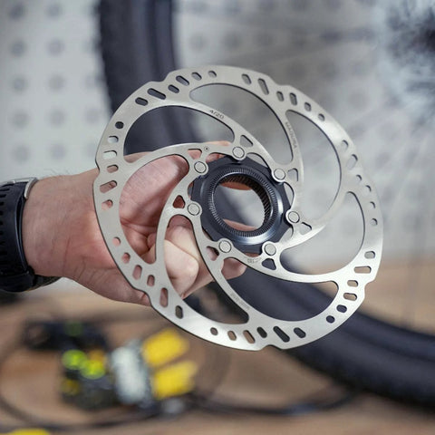 Two Magura MDR-C brake rotors, 203 mm, stainless steel, 6-bolt mounting