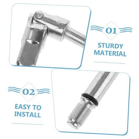 Heavy Duty Steel Universal Jack Head Adapter 16mm Square Shaft Joint Replacement close-up of sturdy material and easy installation.
