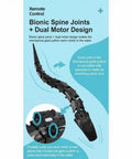 Close-up of Dope Remote Control Water Snake Toy With Camera For Pool Play, emphasizing bionic spine joints and dual motors for realistic movement.