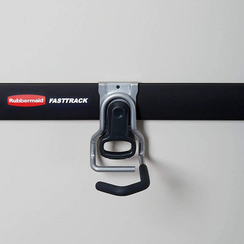 Heavy Duty Garage Bike Storage Hook Set Vertical Wall Mount Rack For Bicycles Up To 50 Lbs 4 Pack Quick Snap On FastTrack Rails