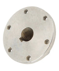 Upgrade Your Ride With This 14mm Stainless Steel Key Hub Coupling For Rc Cars And Trucks, featuring a round silver hub with a key slot.