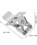 Bingche 20 Pcs Spring Clips for Recessed Lighting, Panel Lamp Ceiling Light Retaining Clamps, galvanized metal clip with dimensions.