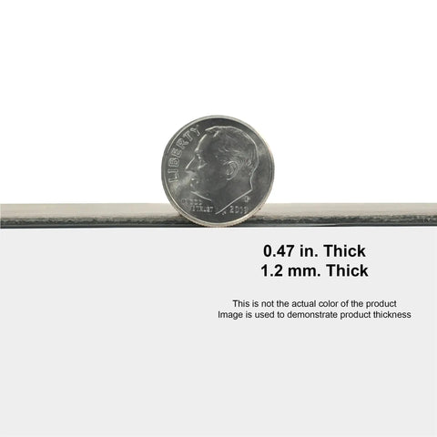 Side view showing thickness of Self Adhesive Vinyl Floor Tiles 12x12 Inch Black And White Peel And Stick DIY Flooring