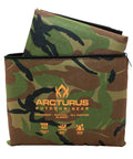 Heavy Duty Insulated Tarp For Outdoor Survival Reusable Thermal Blanket For Camping And Hiking 60 By 82 Inches in camo case