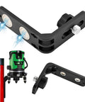 Laser Level L Shape Magnetic Bracket That Makes Leveling On A Tripod Easy And Hands Free, 9.5x12 cm, with laser level and magnets