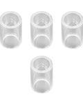 Clear glass cups from Pro Grade All In One TIG Welding Consumables Kit 22 Pc Set With Stubby Gas Lens For WP17 WP18 WP26 Torches