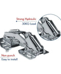 Soft Closing Cabinet Hinges With Hydraulic Dampers For Kitchen RV Camper And Car Doors Buffer Damper Quiet Self Closing Door Closer