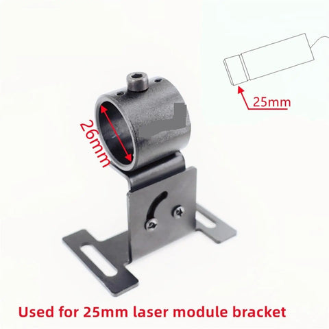 Rock Solid Steel Bracket For Laser Line Locator Rotary Axis Holder Sweet Diy Woodworking Base for 25mm laser module, 26mm size