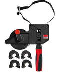 23 Ft Variable Angle Strap Clamp Kit With Four Pivoting Vario Clips for even pressure on irregular shaped objects close-up view