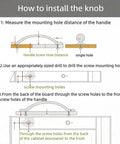 Installation instructions for Ceramic Hand Painted Flower Drawer Knobs Set With Old School Vintage White Floral Cabinet Pulls.