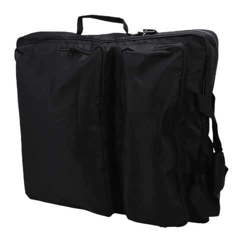 Rugged Solar Panel Carrying Case For Camping And RV Travel With 600D Oxford Fabric, showing reinforced black stitching and handle.
