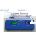 Front view of IR Preheating Oven For Soldering And Rework, Go To SMD BGA Hot Air Station With PID Control, blue with LED display