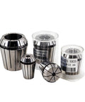 High Precision Spring Collet Chuck For CNC Milling Machine ER11 16 20 25 32 Sizes in steel shows various sizes including ER25 and ER32