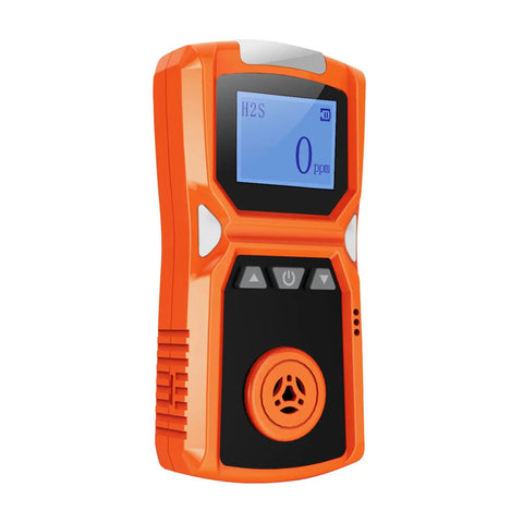 Hydrogen Sulfide Gas Detector With Digital H2S Monitor Loud Audible Alarms Plus Light And Vibration Alerts USB Rechargeable Clip On H2S Detector 0 To 100 Ppm Range For Jobsite Safety And Field Teams