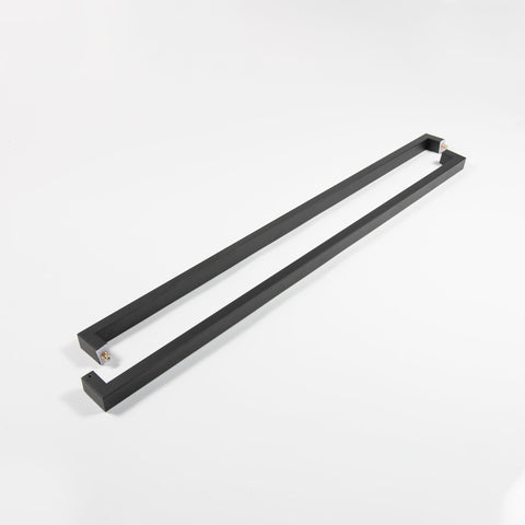 Stainless Steel Door Handle Bar Pull For Interior Exterior Doors And Sliding Barn Shower Glass Doors Modern Black Finish 60 Inch
