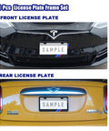 Matte Aluminum Alloy License Plate Frame Kit For BMW Front And Rear Mount on black and yellow cars