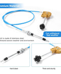 2m Heavy Duty Throttle Cable for Mini Excavator Replacement, smooth accelerator control, stainless steel core, PVC sheath