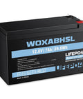 12V 7Ah LiFePO4 Deep Cycle Battery With Built In BMS Direct Replacement For 6FM7 SLA Lightweight Drop In Power